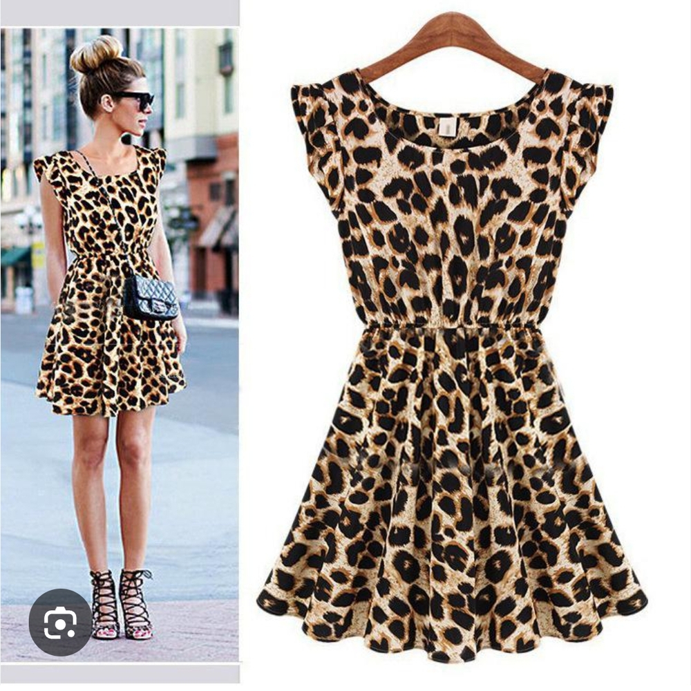 Leopard Print Women's Dress